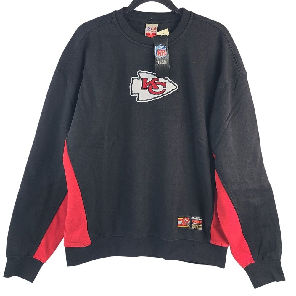 NEW Kansas City Chiefs Black & Red NFL Ultra Game Crewneck Sweatshirt Sz M